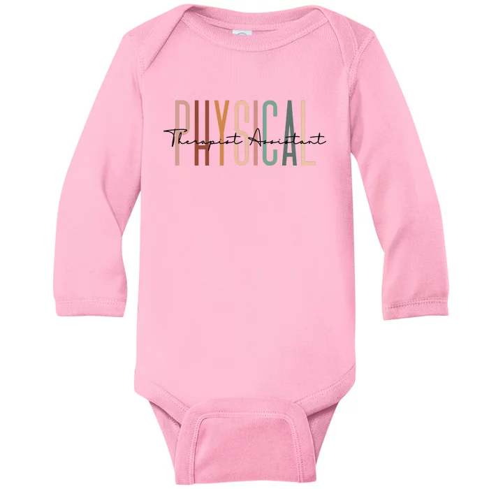 Physical Therapist Assistant PTA Physical Therapy Assistant Baby Long Sleeve Bodysuit