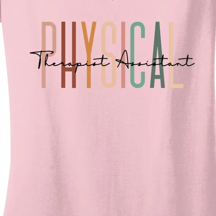 Physical Therapist Assistant PTA Physical Therapy Assistant Women's V-Neck T-Shirt