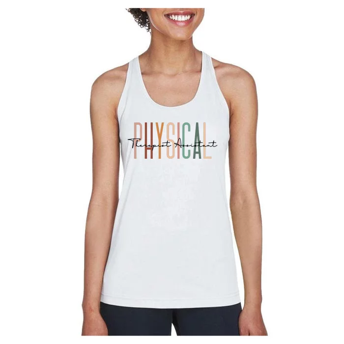 Physical Therapist Assistant PTA Physical Therapy Assistant Women's Racerback Tank