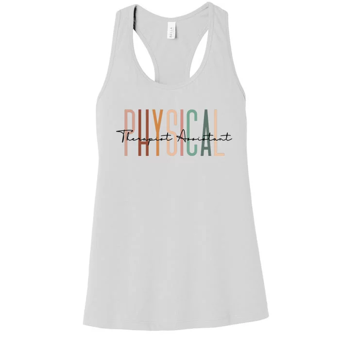 Physical Therapist Assistant PTA Physical Therapy Assistant Women's Racerback Tank