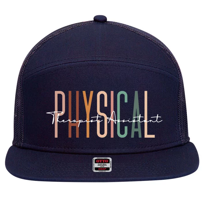 Physical Therapist Assistant PTA Physical Therapy Assistant 7 Panel Mesh Trucker Snapback Hat