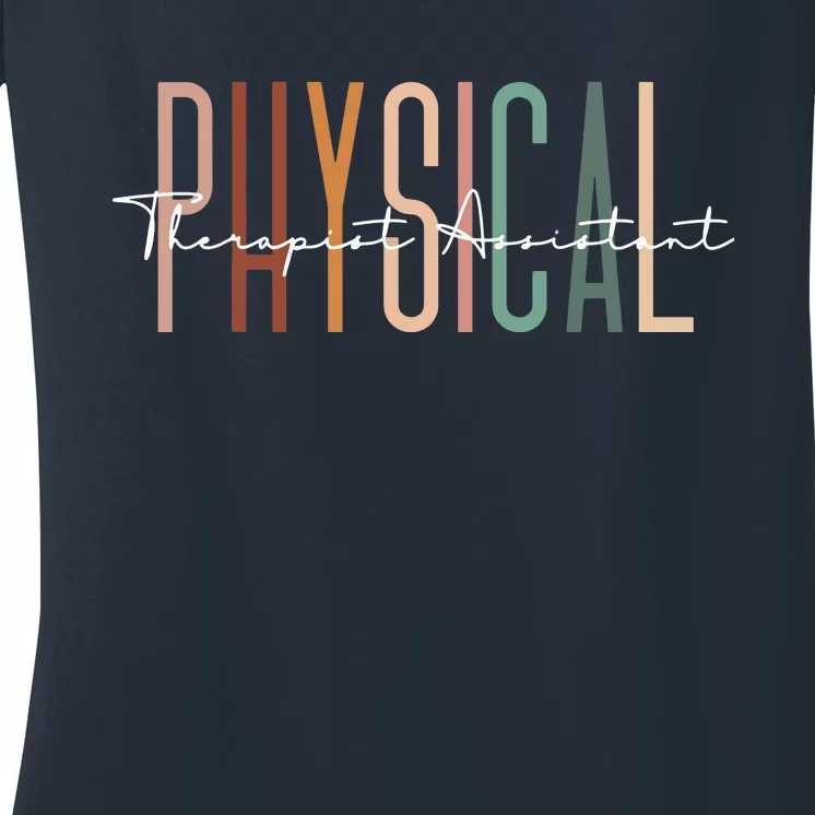 Physical Therapist Assistant PTA Physical Therapy Assistant Women's V-Neck T-Shirt