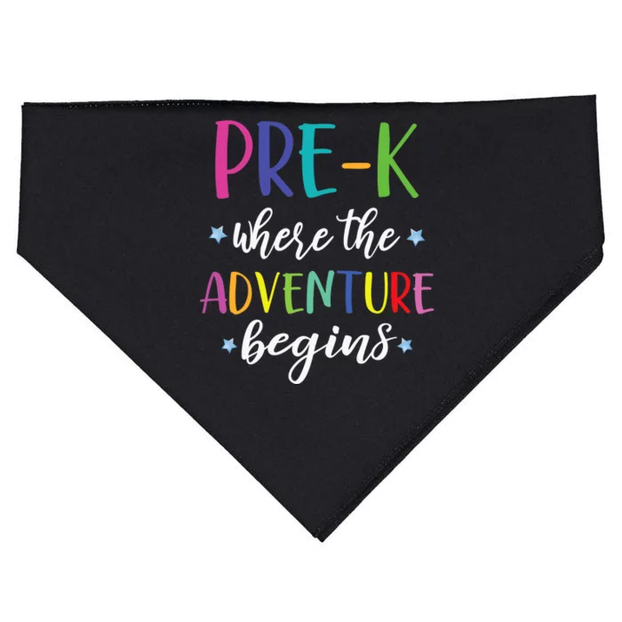 Pre-K Teacher Adventure Begins First Day Preschool Teachers USA-Made Doggie Bandana