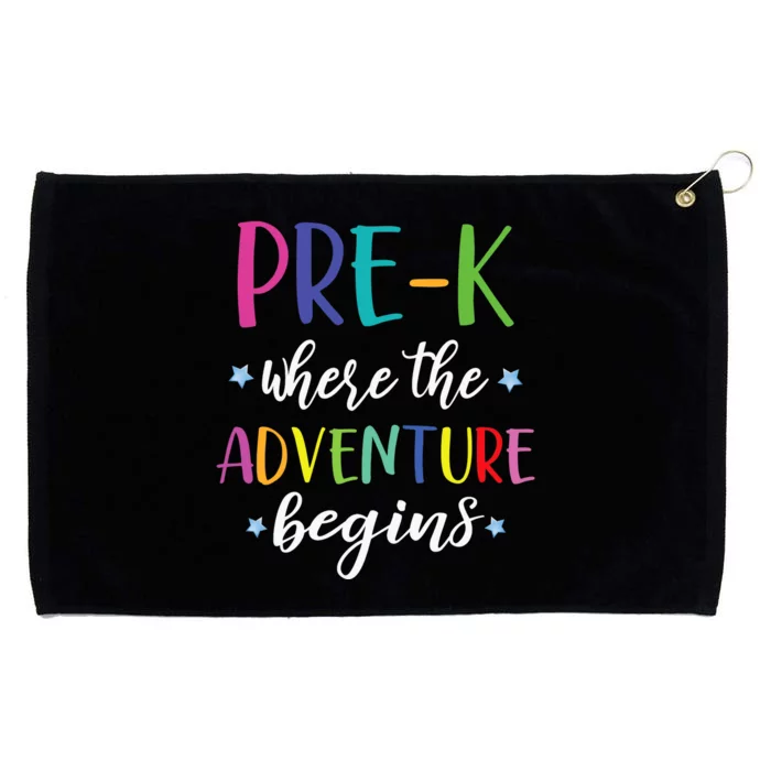 Pre-K Teacher Adventure Begins First Day Preschool Teachers Grommeted Golf Towel