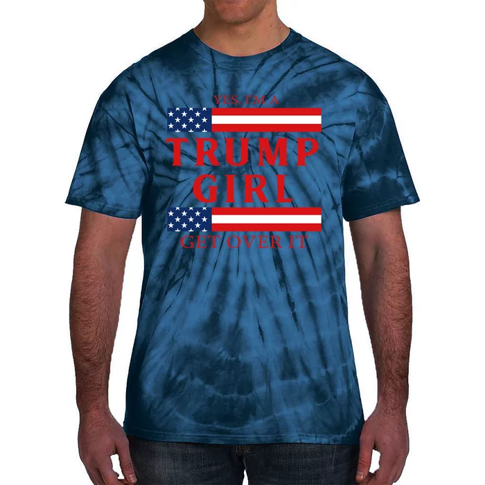 Proud Trump America Flag Tie-Dye T-Shirt