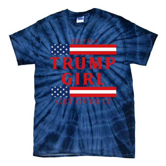 Proud Trump America Flag Tie-Dye T-Shirt