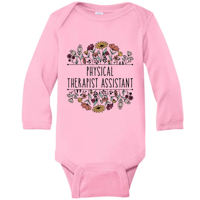 Physical Therapist Assistant PTA Physical Therapy Assistant Baby Long Sleeve Bodysuit