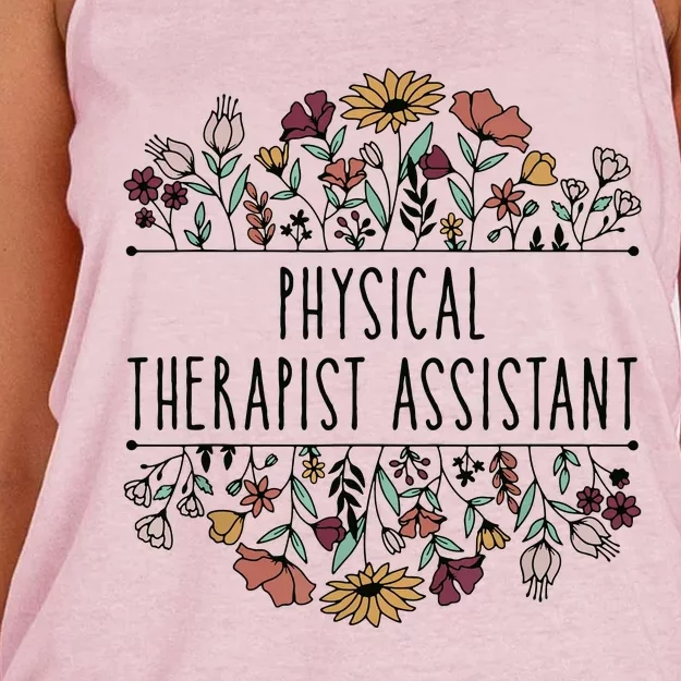 Physical Therapist Assistant PTA Physical Therapy Assistant Women's Knotted Racerback Tank