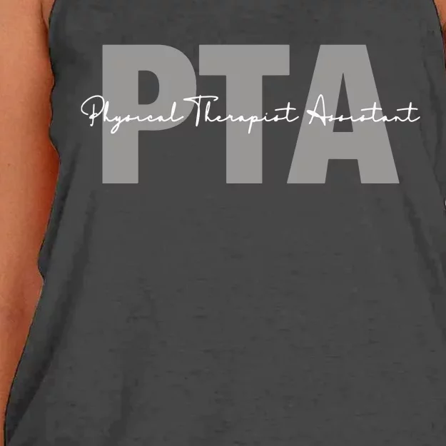 Physical Therapist Assistant PTA Physical Therapy Assistant Women's Knotted Racerback Tank