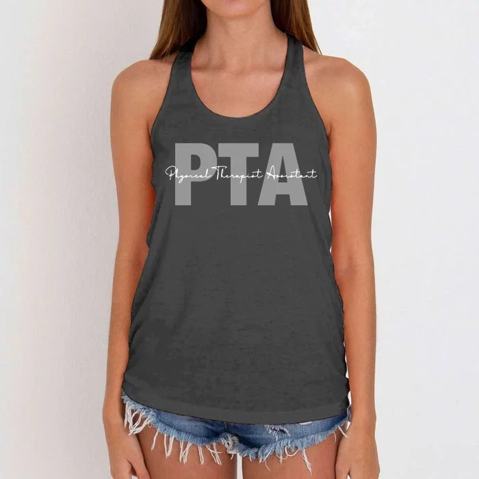 Physical Therapist Assistant PTA Physical Therapy Assistant Women's Knotted Racerback Tank