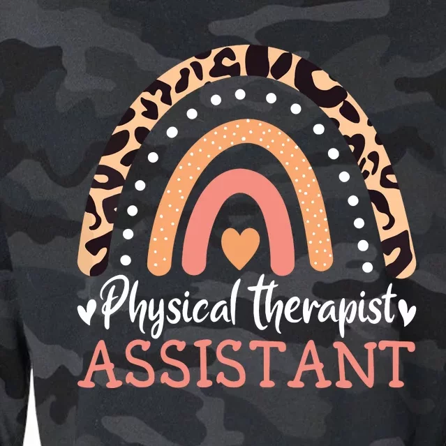 Physical Therapist Assistant Rainbow PTA Physical Therapy Cropped Pullover Crew