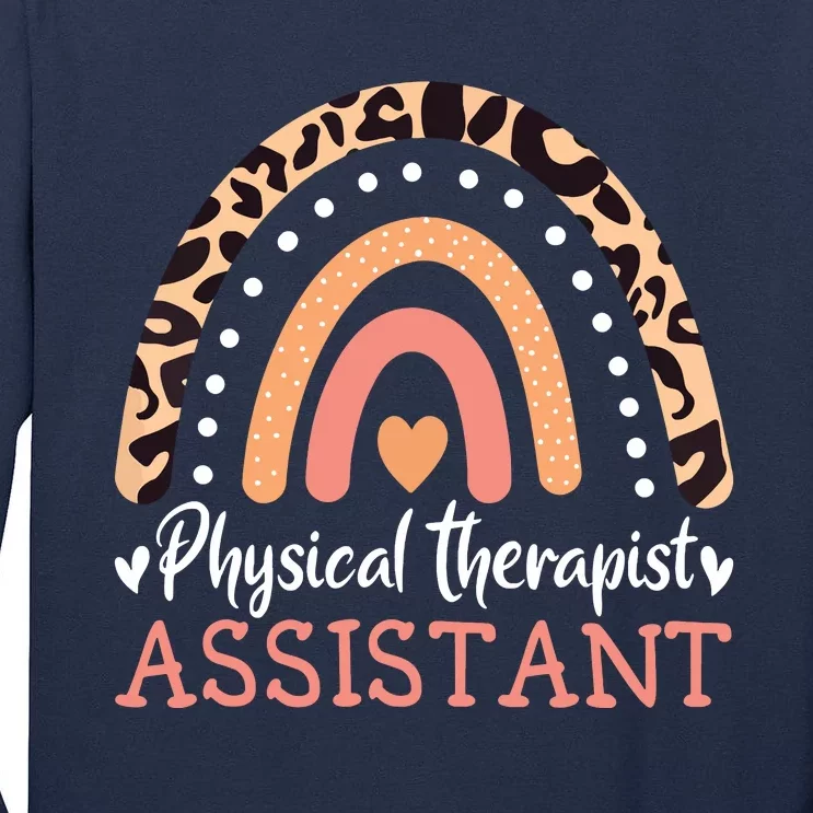 Physical Therapist Assistant Rainbow PTA Physical Therapy Tall Long Sleeve T-Shirt