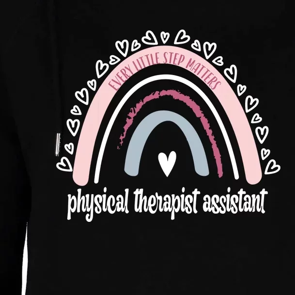 Physical Therapist Assistant Rainbow PTA Physical Therapy Womens Funnel Neck Pullover Hood