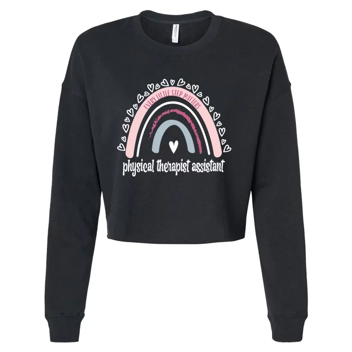 Physical Therapist Assistant Rainbow PTA Physical Therapy Cropped Pullover Crew