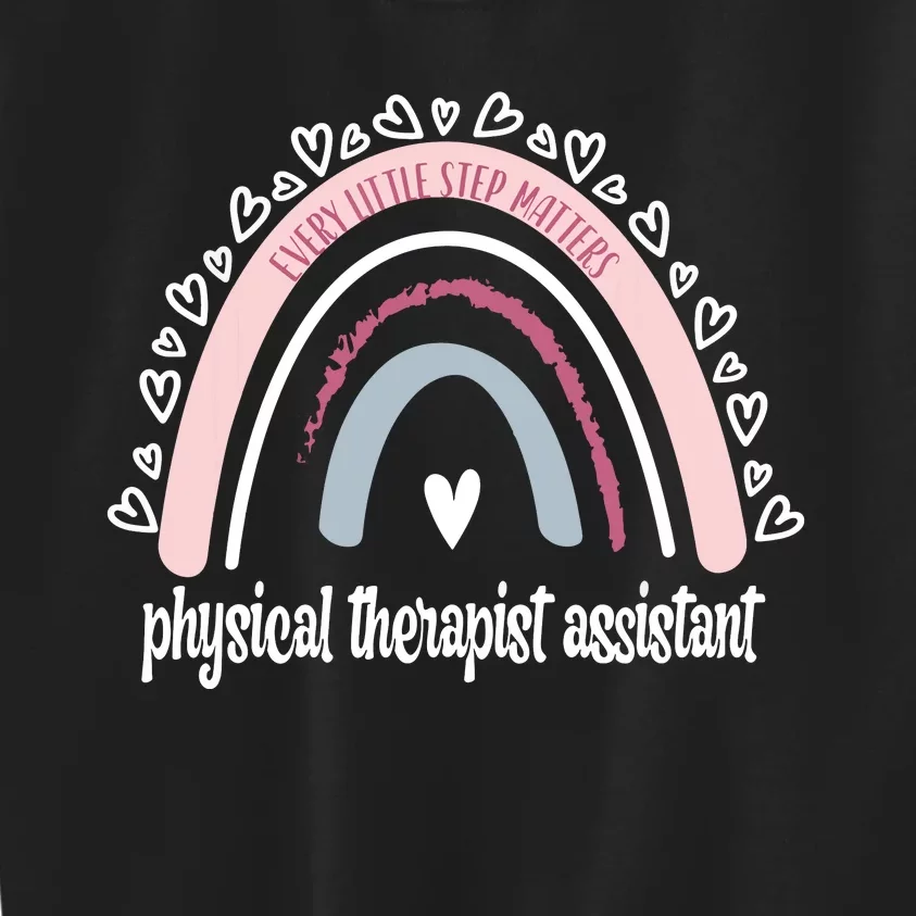 Physical Therapist Assistant Rainbow PTA Physical Therapy Kids Sweatshirt