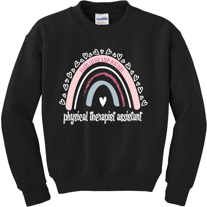 Physical Therapist Assistant Rainbow PTA Physical Therapy Kids Sweatshirt