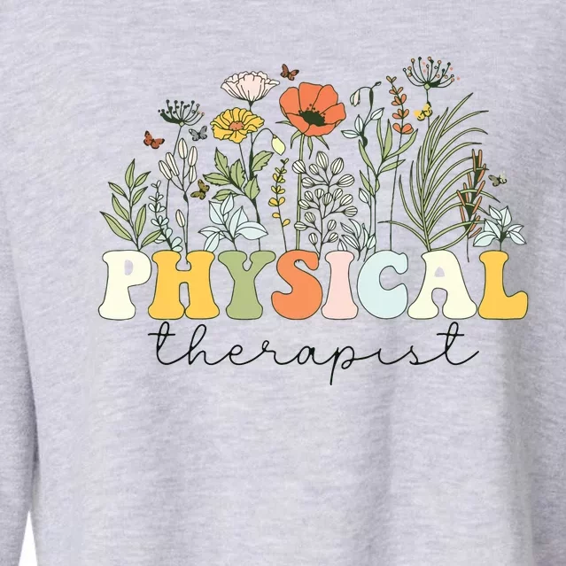 Physical Therapist Assistant Therapy PT Month Cropped Pullover Crew