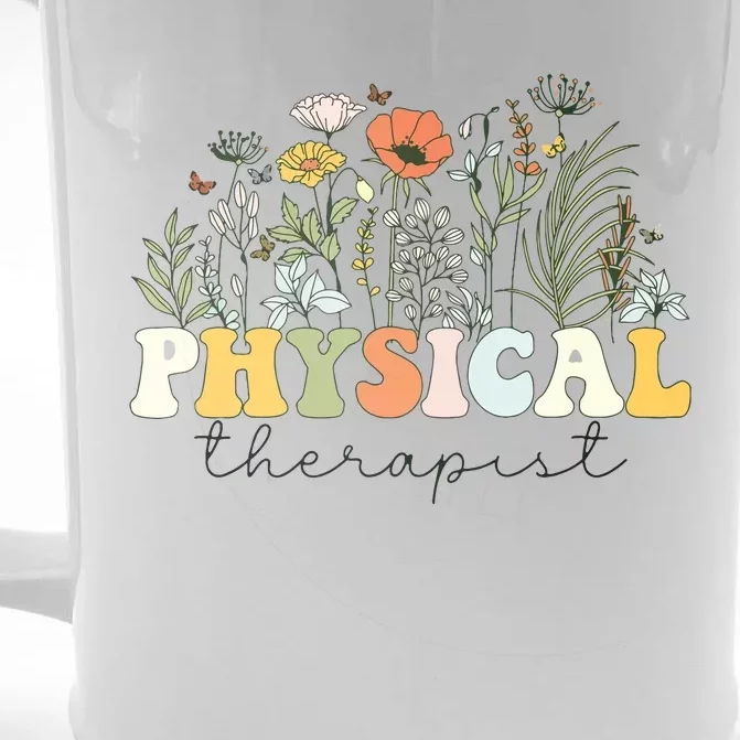 Physical Therapist Assistant Therapy PT Month Front & Back Beer Stein