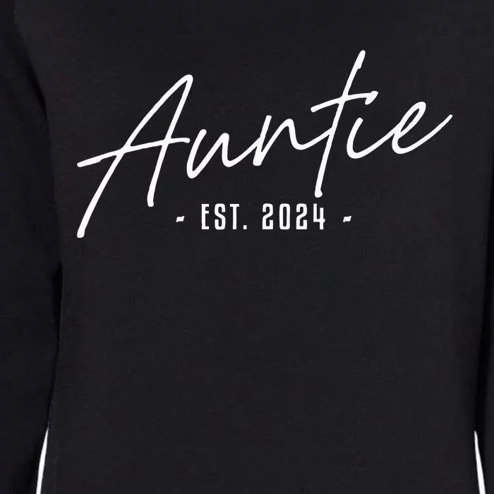 Promoted To Auntie Est 2024 Cute Auntie To Be Women New Aunt Womens California Wash Sweatshirt