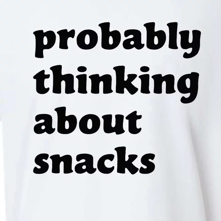 Probably Thinking About Snacks Sueded Cloud Jersey T-Shirt