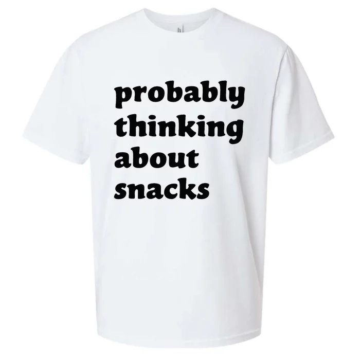 Probably Thinking About Snacks Sueded Cloud Jersey T-Shirt