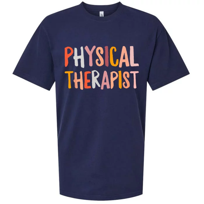 Physical Therapist Assistant Therapy PT Month Sueded Cloud Jersey T-Shirt