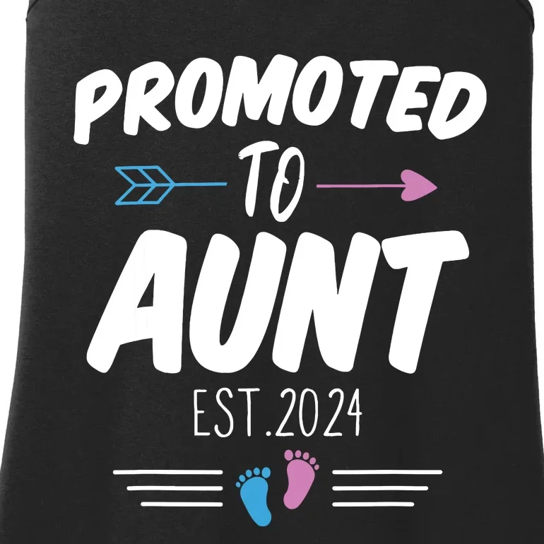 Promoted To Aunt Est 2024 Soon To Be Aunt Ladies Essential Tank