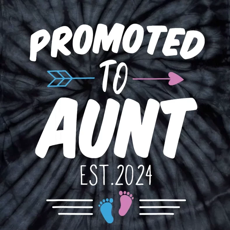 Promoted To Aunt Est 2024 Soon To Be Aunt Tie-Dye T-Shirt