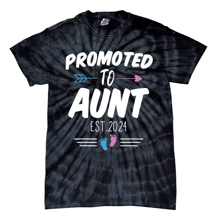 Promoted To Aunt Est 2024 Soon To Be Aunt Tie-Dye T-Shirt