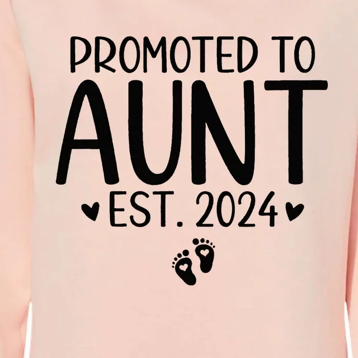 Promoted To Aunt 2024 First Time New Aunt Pregnancy Womens California Wash Sweatshirt