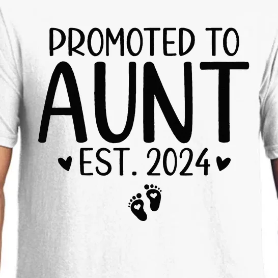 Promoted To Aunt 2024 First Time New Aunt Pregnancy Pajama Set