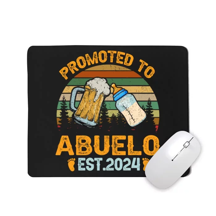 Promoted To Abuelo 2024 Funny For New Abuelo Mousepad