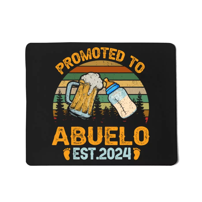 Promoted To Abuelo 2024 Funny For New Abuelo Mousepad