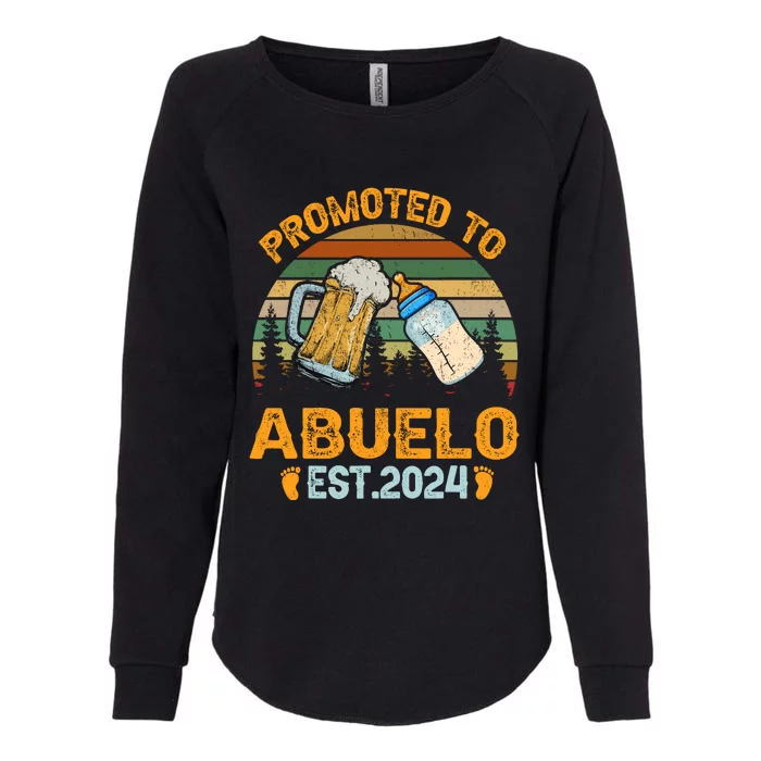 Promoted To Abuelo 2024 Funny For New Abuelo Womens California Wash Sweatshirt