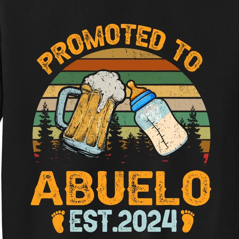 Promoted To Abuelo 2024 Funny For New Abuelo Tall Sweatshirt