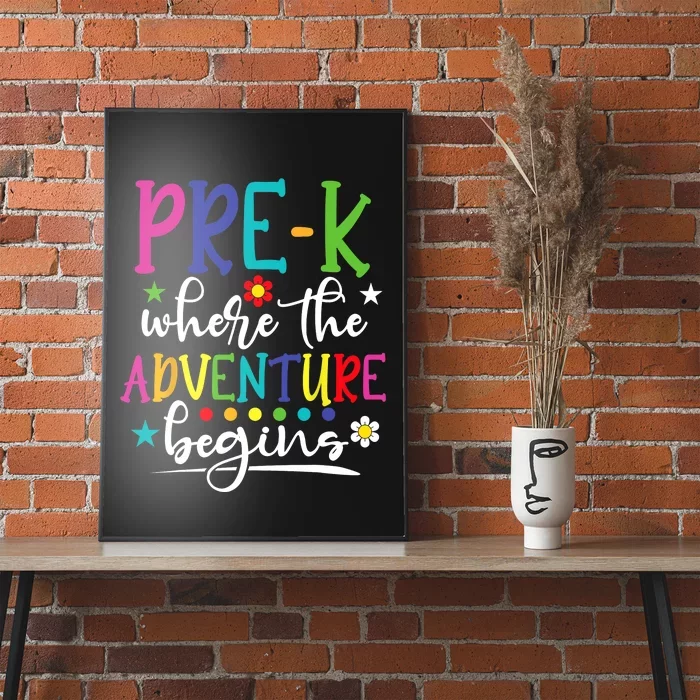 PreK Teacher Adventure Begins First Day Preschool Teachers Poster