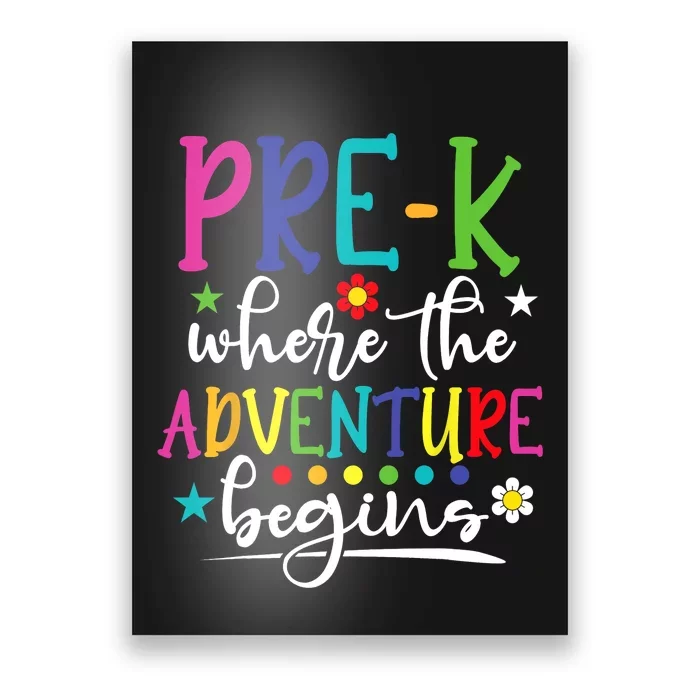 PreK Teacher Adventure Begins First Day Preschool Teachers Poster