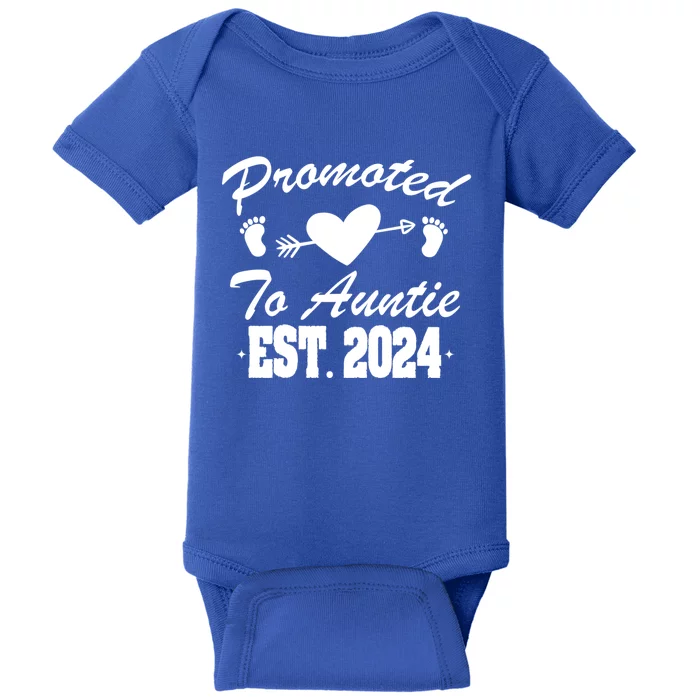 Promoted To Auntie 2024 Soon To Be Auntie Pregnancy Gift Baby Bodysuit