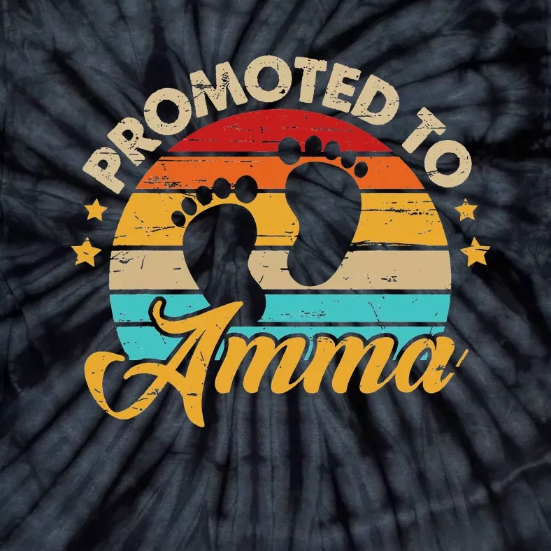 Promoted to Amma Mother's Day New Mom Gift First Mommy Tie-Dye T-Shirt