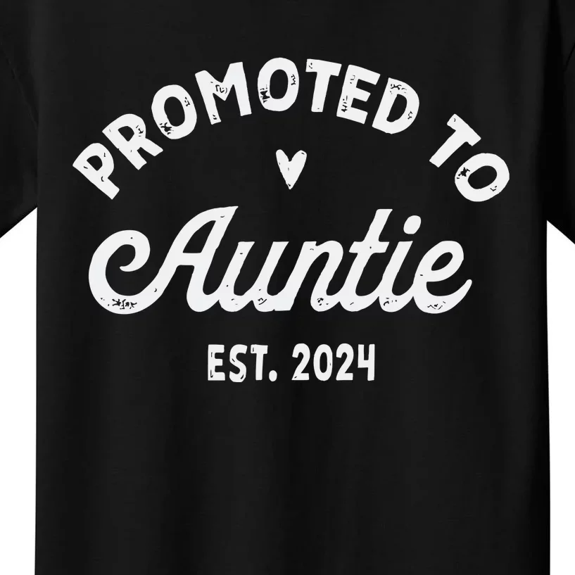 Promoted To Auntie Kids T-Shirt