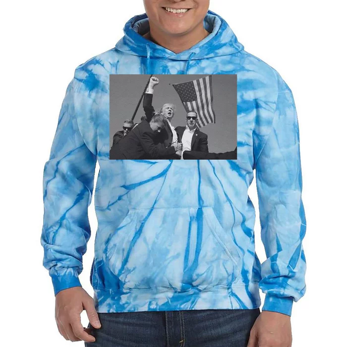 President Trump Assassination Attempt Tie Dye Hoodie