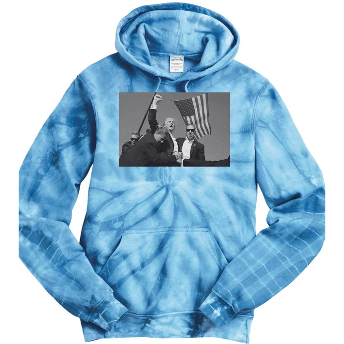 President Trump Assassination Attempt Tie Dye Hoodie