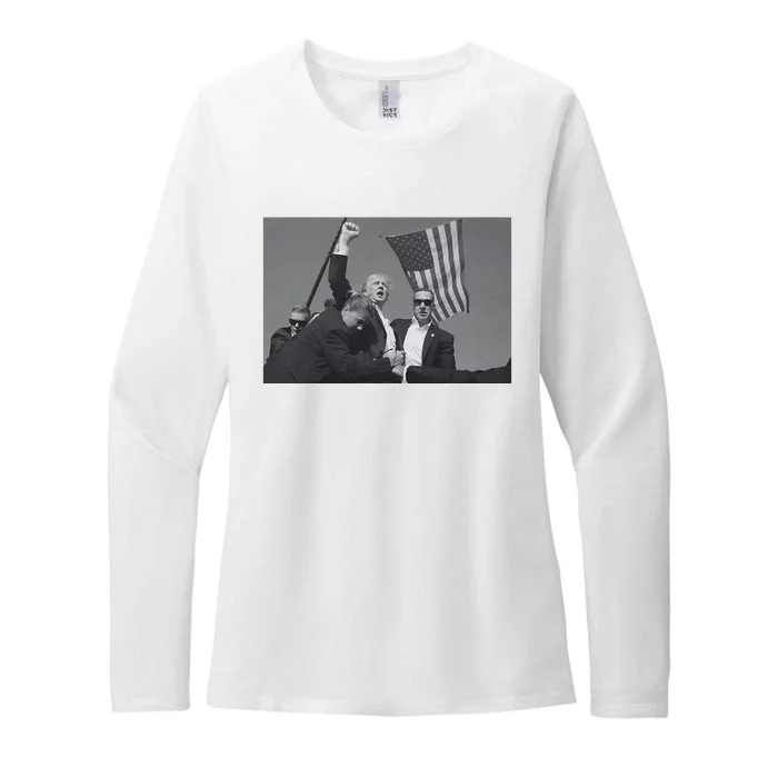 President Trump Assassination Attempt Womens CVC Long Sleeve Shirt