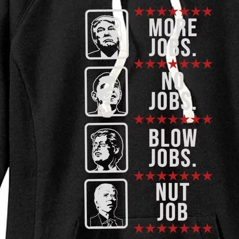 Political Trump Anti Biden Obama Clinton Funny Women's Fleece Hoodie