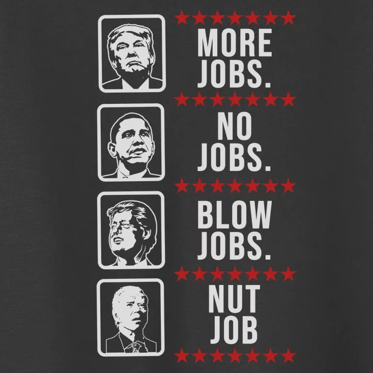 Political Trump Anti Biden Obama Clinton Funny Toddler T-Shirt