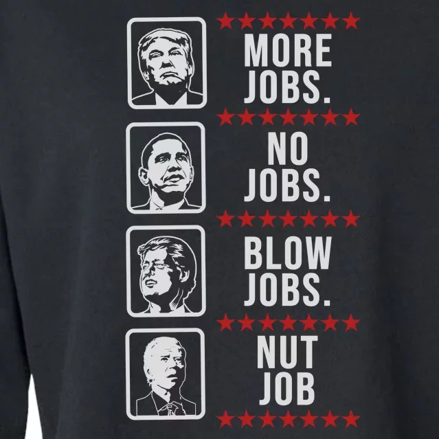 Political Trump Anti Biden Obama Clinton Funny Cropped Pullover Crew