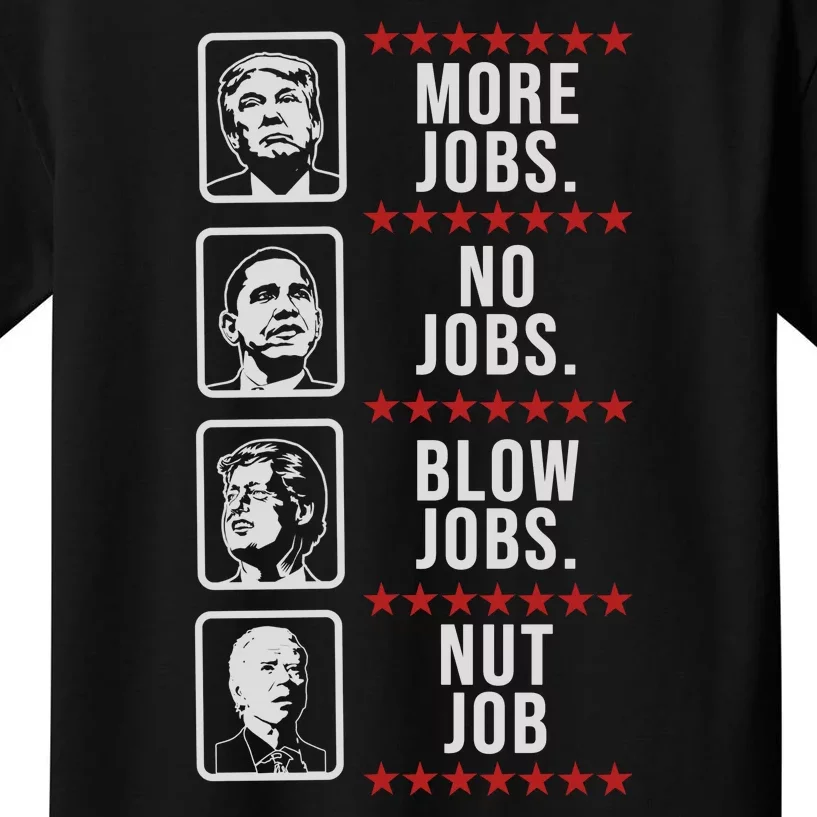 Political Trump Anti Biden Obama Clinton Funny Kids T-Shirt