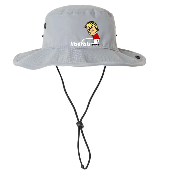 Pro Trump Anti Liberal Donald Trump Pissing On Liberals Gift Cool Gift Legacy Cool Fit Booney Bucket Hat