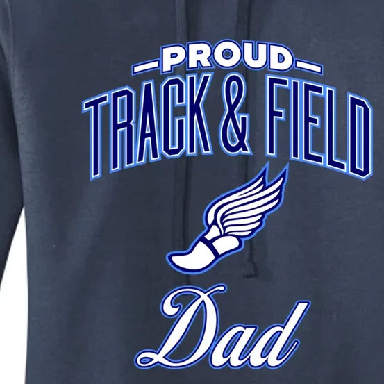 Proud Track And Field Dad Gift Women's Pullover Hoodie