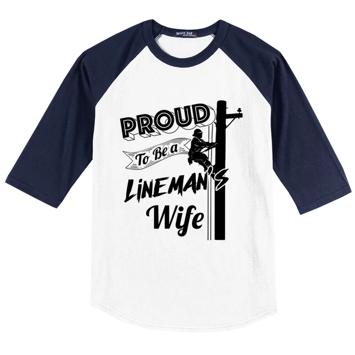 Proud To Be A Lines Wife Cute Journey Funny Gift Baseball Sleeve Shirt